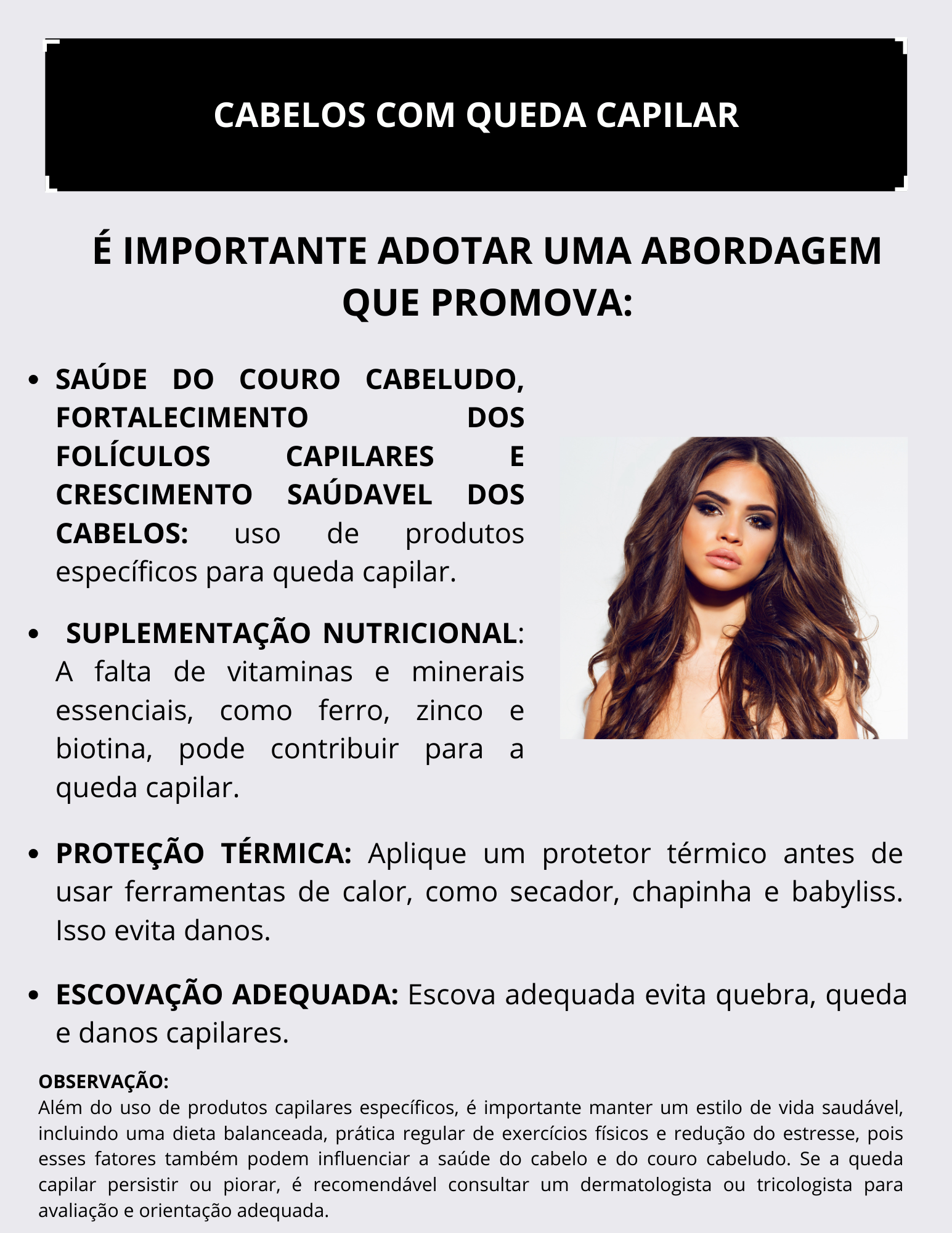 Capa Dor Cabelos com queda